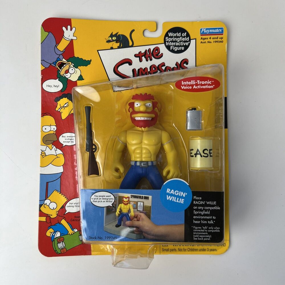 The Simpsons Series Wave 8 Ragin' Groundskeeper Willie Action Figure Playmates